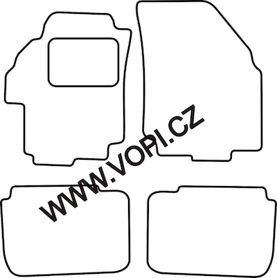 Textil-Autoteppiche Suzuki Liana 2001 - 2004 Carfit (4523)